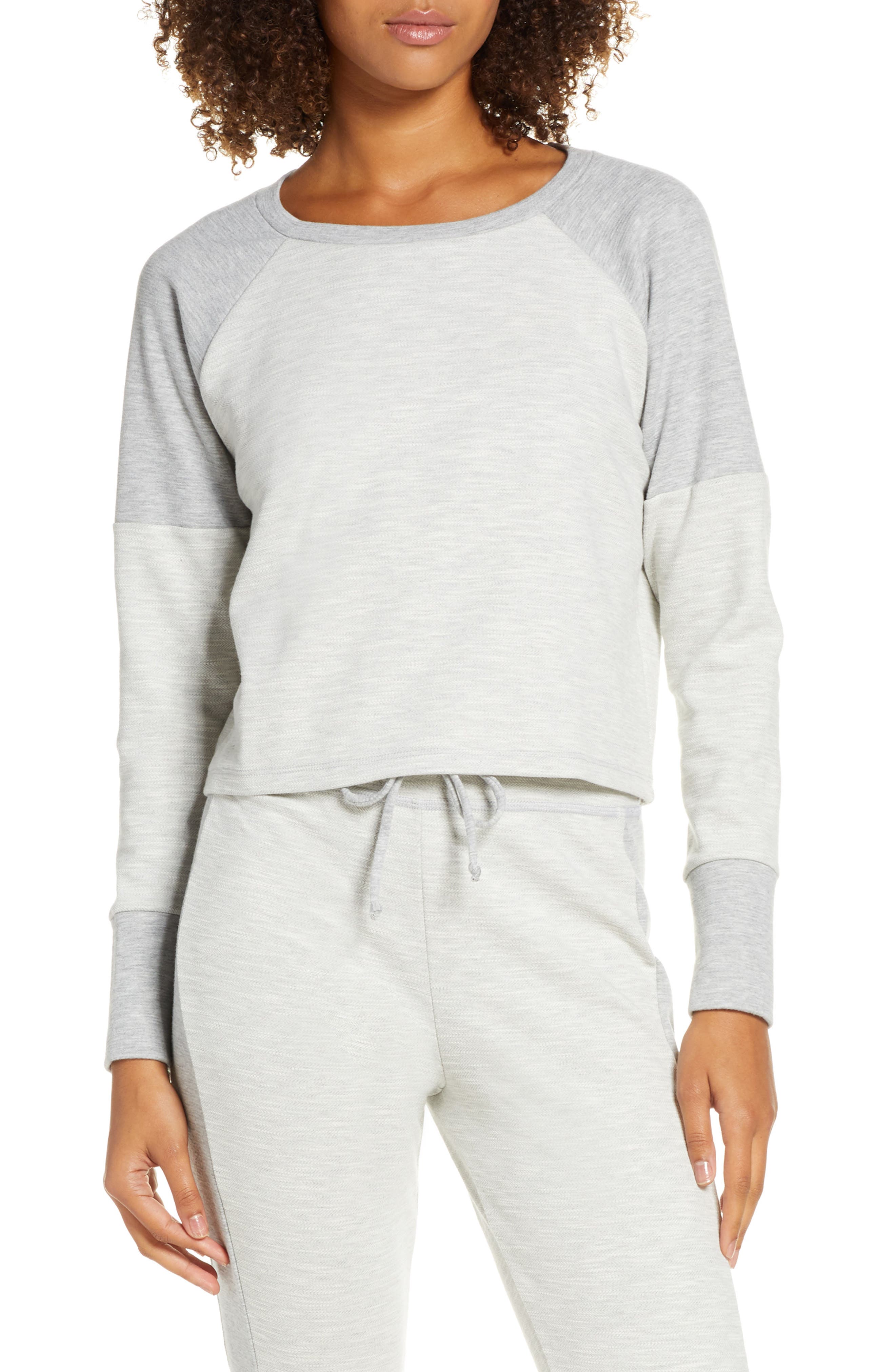 beyond yoga all time cropped pullover