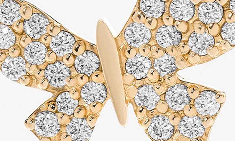 Lana Flawless Double Butterfly Ear Cuff In Yellow