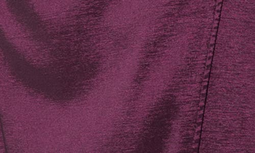 Xscape Evenings Off The Shoulder Taffeta Sheath Gown In Wine