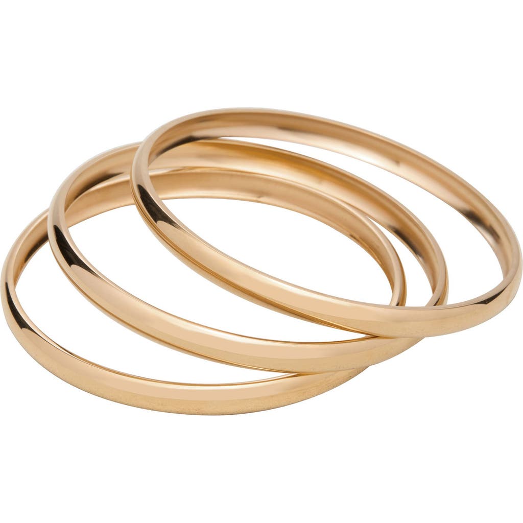 St. Moran Augustine Set Of 3 Bangles In Gold