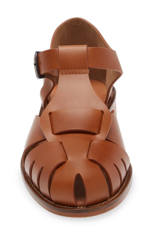 Shop Hereu Pesca Block Heel Fisherman Sandal In Camel