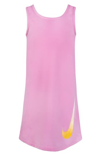 Nike Kids' Recycled Polyester Tank In Pink