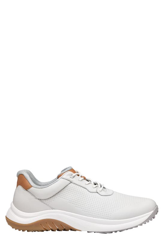 Shop Johnston & Murphy Ht1-luxe Hybrid Golf Shoe In White Waterproof Full Grain