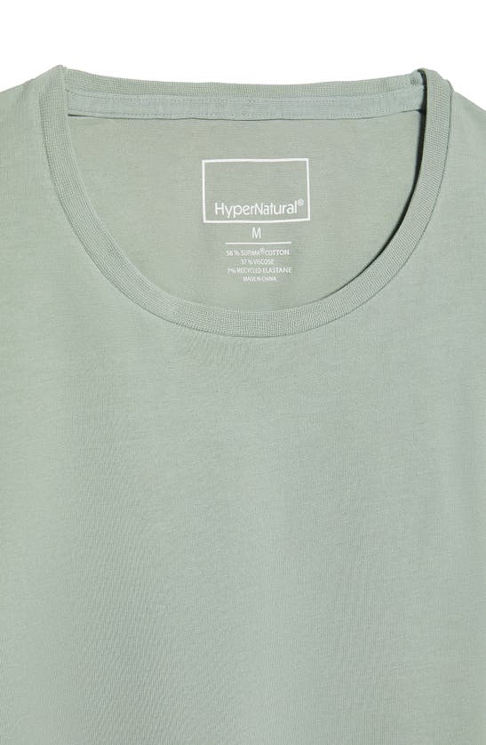 Shop Hypernatural Topanga Performance T-shirt In Sage