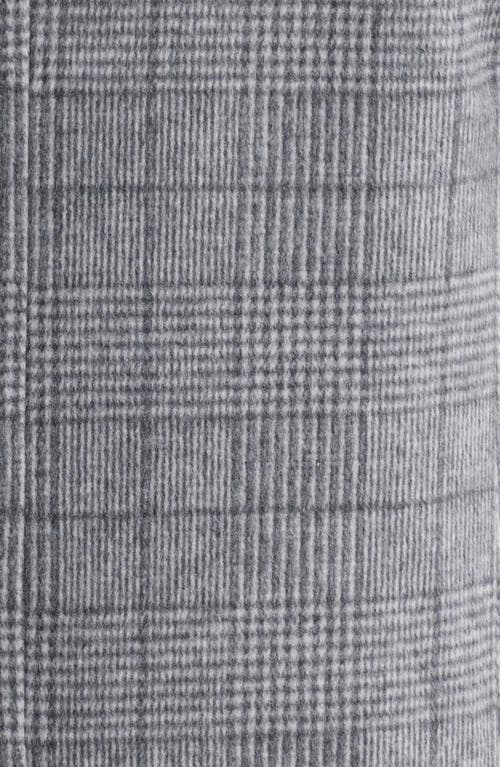 Hart Schaffner Marx Armitage Wool Blend Topcoat In Light Grey Plaid