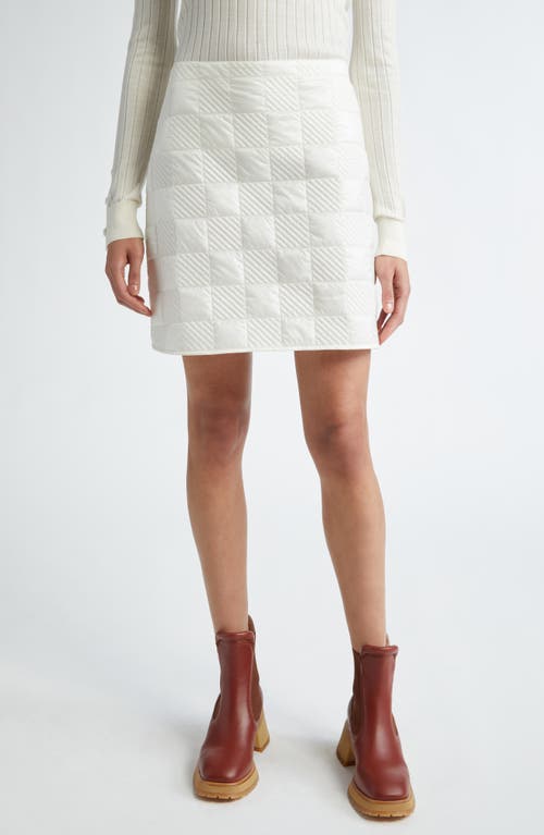 Moncler Quilted Nylon Miniskirt Silk White at Nordstrom, Us