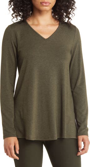 Eileen Fisher Long Sleeve Tunic Top | Nordstrom