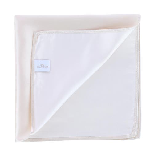 Trafalgar Men's Sutton Silk Pocket Square In Ivory