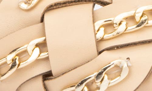 Shop New York And Company Courtney Chain Sandal In Natural