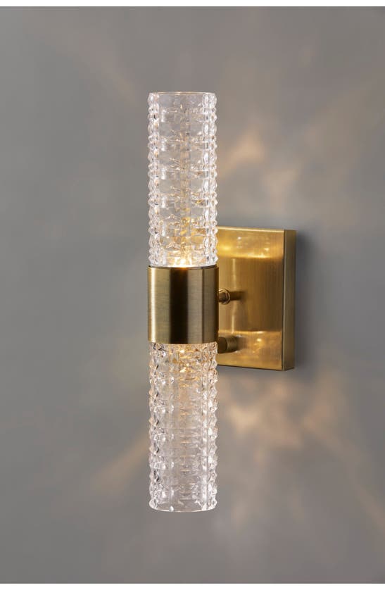 Adesso Lighting Harriet Led Wall Lamp In Antique Brass