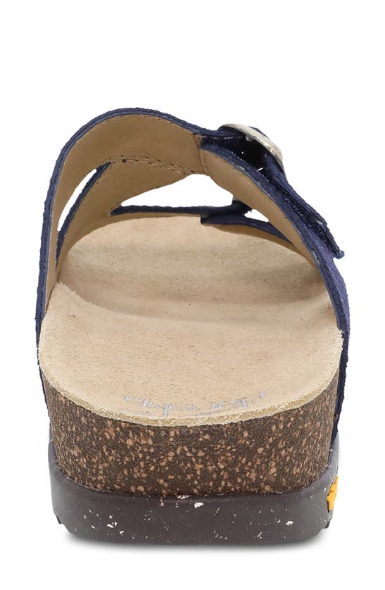 Dansko Dayna Strappy Slide Sandal In Navy