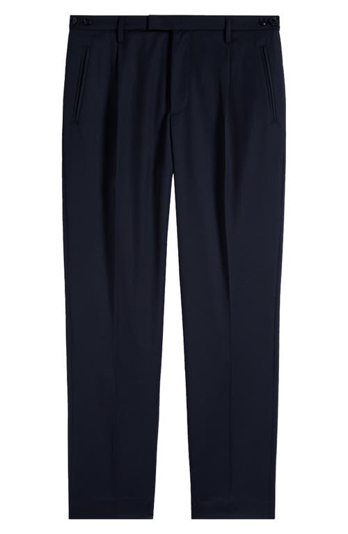 Shop Barena Venezia Masco Novento Solid Stretch Virgin Wool Pants In Navy