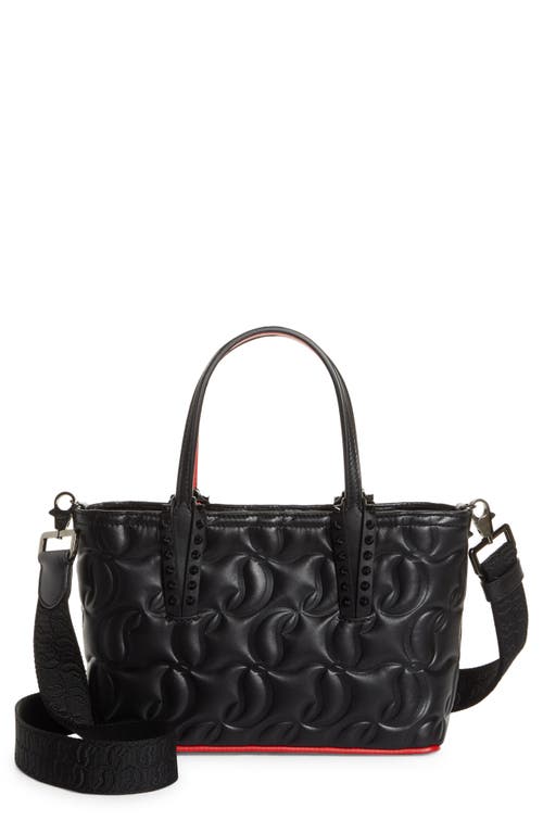 Mini Cabat Quilted Leather Tote in Bianco/Bianco