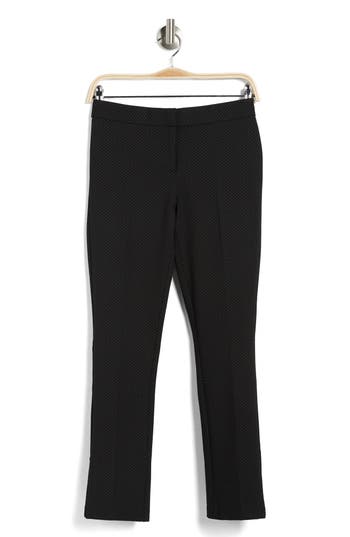 Atelier Luxe Ponte Ankle Crop Bootcut Pants In Black