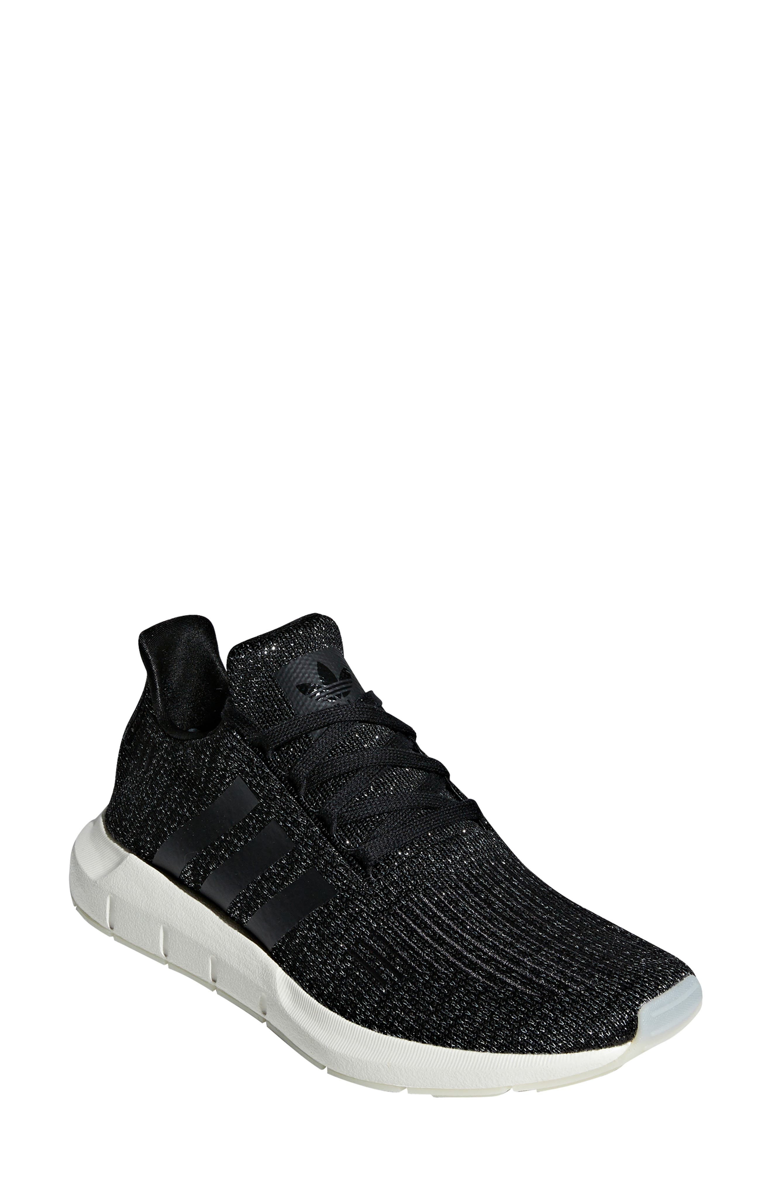 adidas swift run sneaker black and white