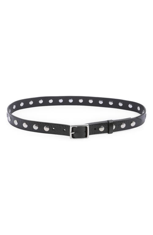 rag & bone Studded Baby Boyfriend Belt Black at Nordstrom,