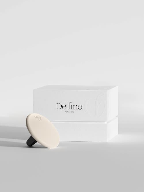 DELFINO DELFINO FIG CREAM LAMBSKIN CAR DIFFUSER AND INSERT 