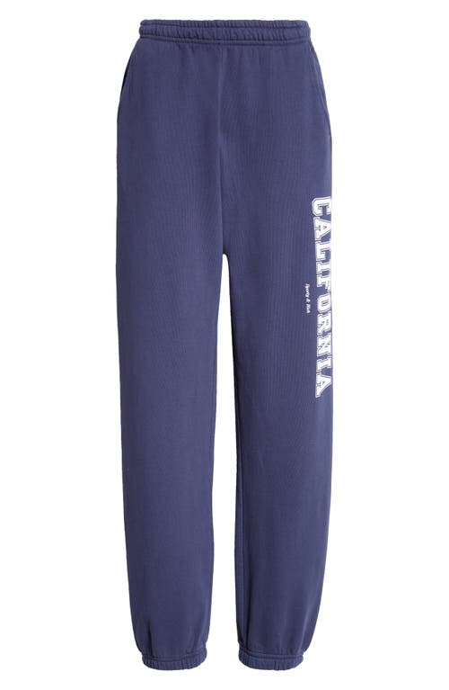 Shop Sporty And Rich Sporty & Rich California Sweatpants In Navy