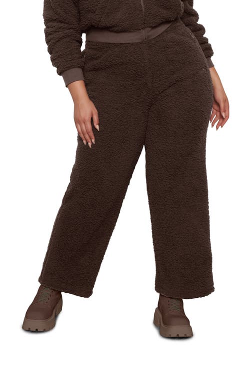 VATEAMI Fuzzy Pajamas Sets for Women Fleece Half Zip Pullover Tops