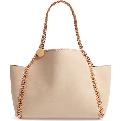 Stella Mccartney Shaggy Deer Reversible Faux Leather Tote - Ivory