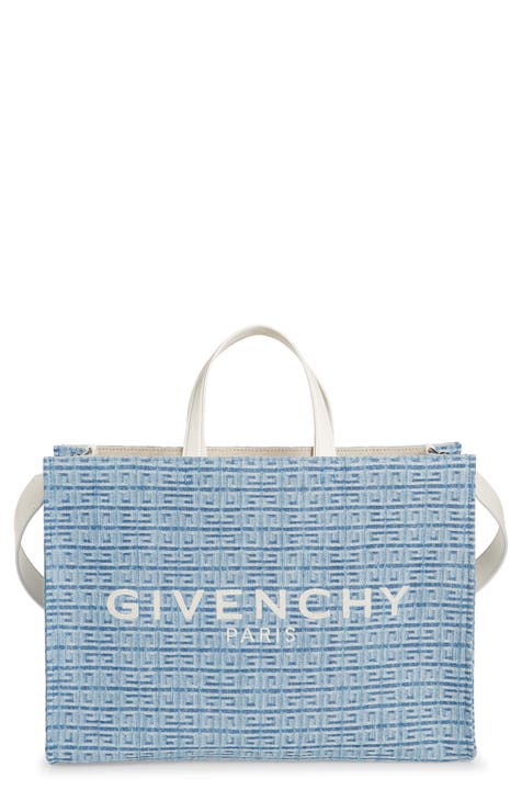 Givenchy Blue G-tote Mini Denim Tote Bag