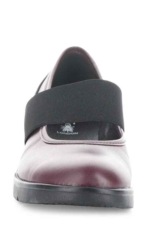 Shop Fly London Dakota Mary Jane Wedge In Bordeaux Dakota