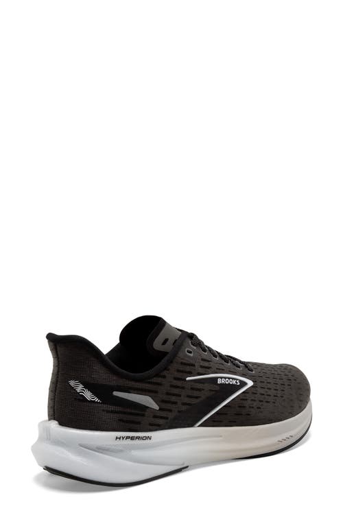 Brooks Hyperion Training Shoe In Gunmetal/black/white