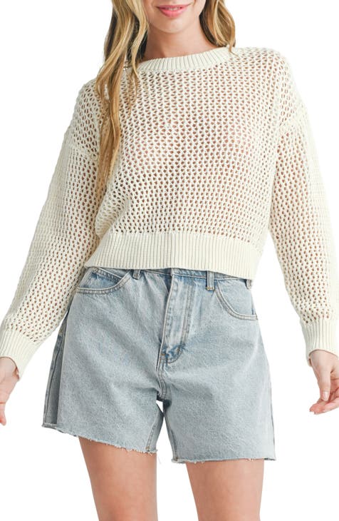 Open Knit Long Sleeve Sweater – Urban Planet