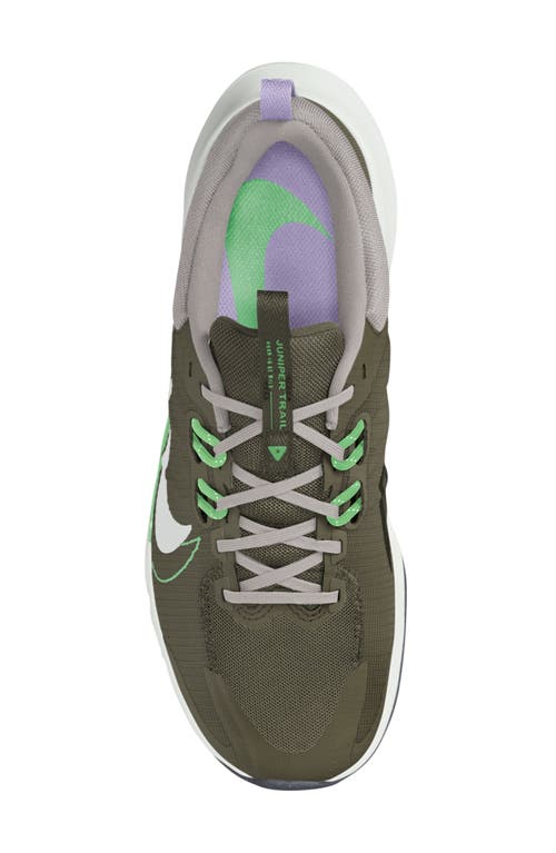 Shop Nike Juniper Trail 2 Running Shoe In Medium Olive/white/iron