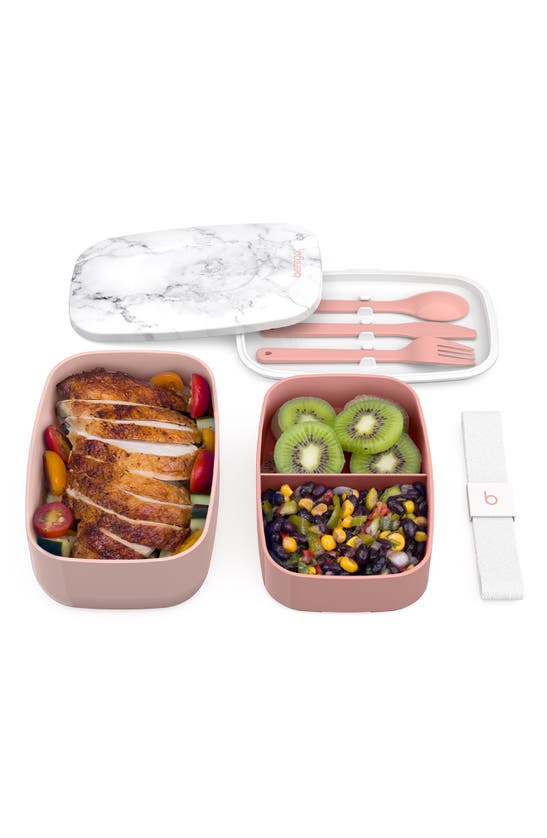 Bentgo All-in-one Lunch Stackable Lunch Box Solution In Blush Marble