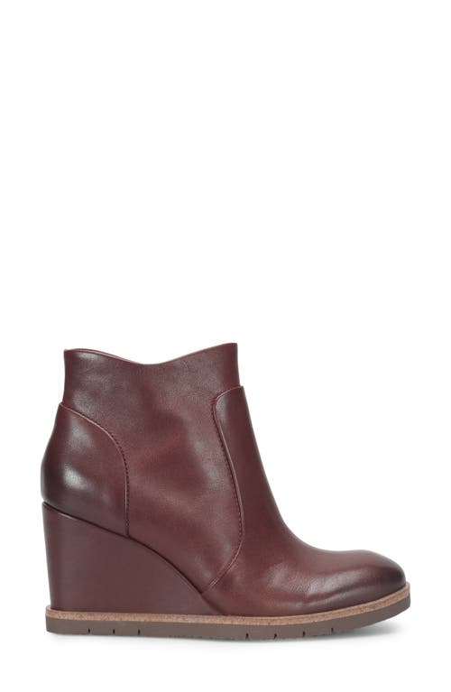 Söfft Maguire Waterproof Wedge Bootie In Bourbon Red