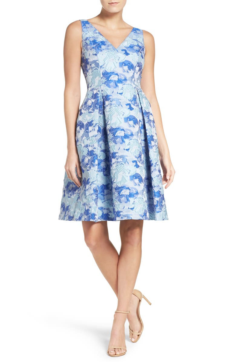 Adrianna Papell Floral Fit & Flare Dress | Nordstrom