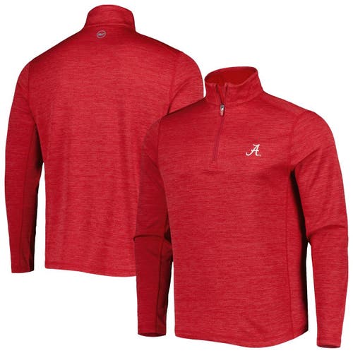 Men's Vineyard Vines Crimson Alabama Crimson Tide Sankaty Quarter-Zip Sweatshirt