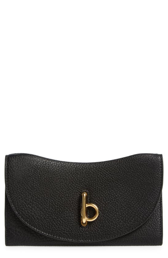 Shop Burberry Rocking Horse Leather Continental Wallet In Black