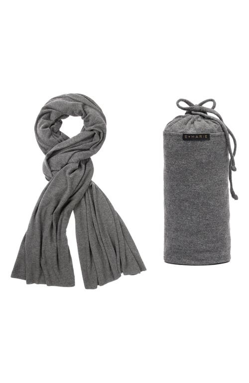 E Marie Travel Wrap in Heather Light Grey