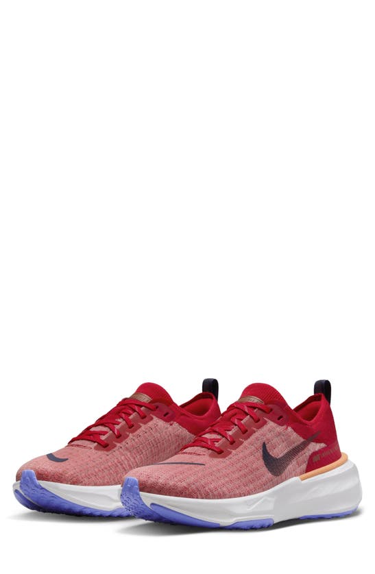 Nike Men's Invincible 3 Road Running Shoes (extra Wide) In University Red/ Blue/ Orange