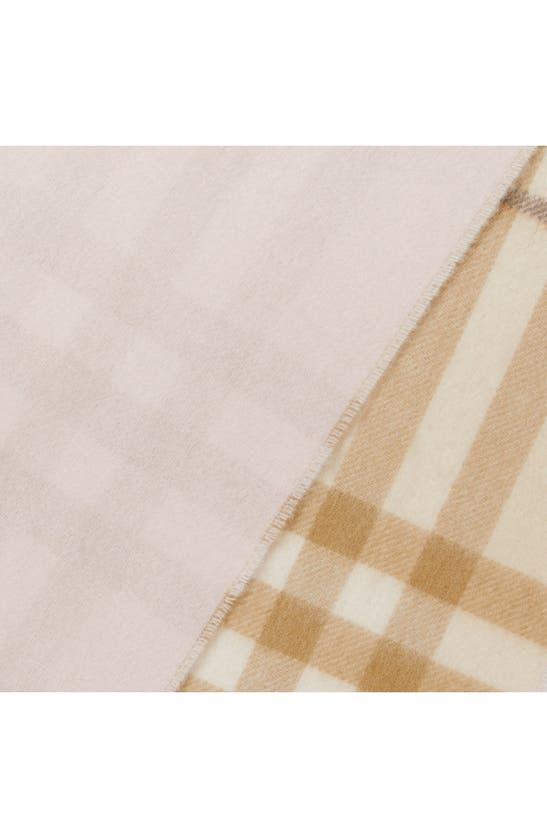 Burberry Check Cashmere Reversible Scarf, Pink