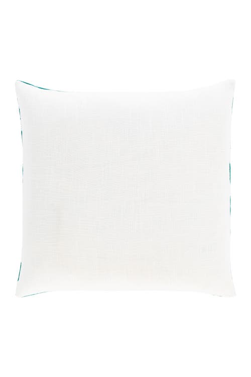 Shop Surya Suji Pillow Cover In Teal/white