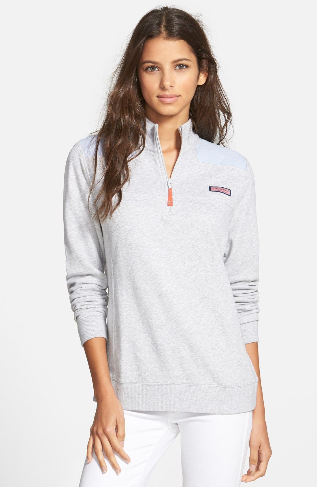 Vineyard Vines 'Shep' Oxford Quarter Zip Pullover | Nordstrom