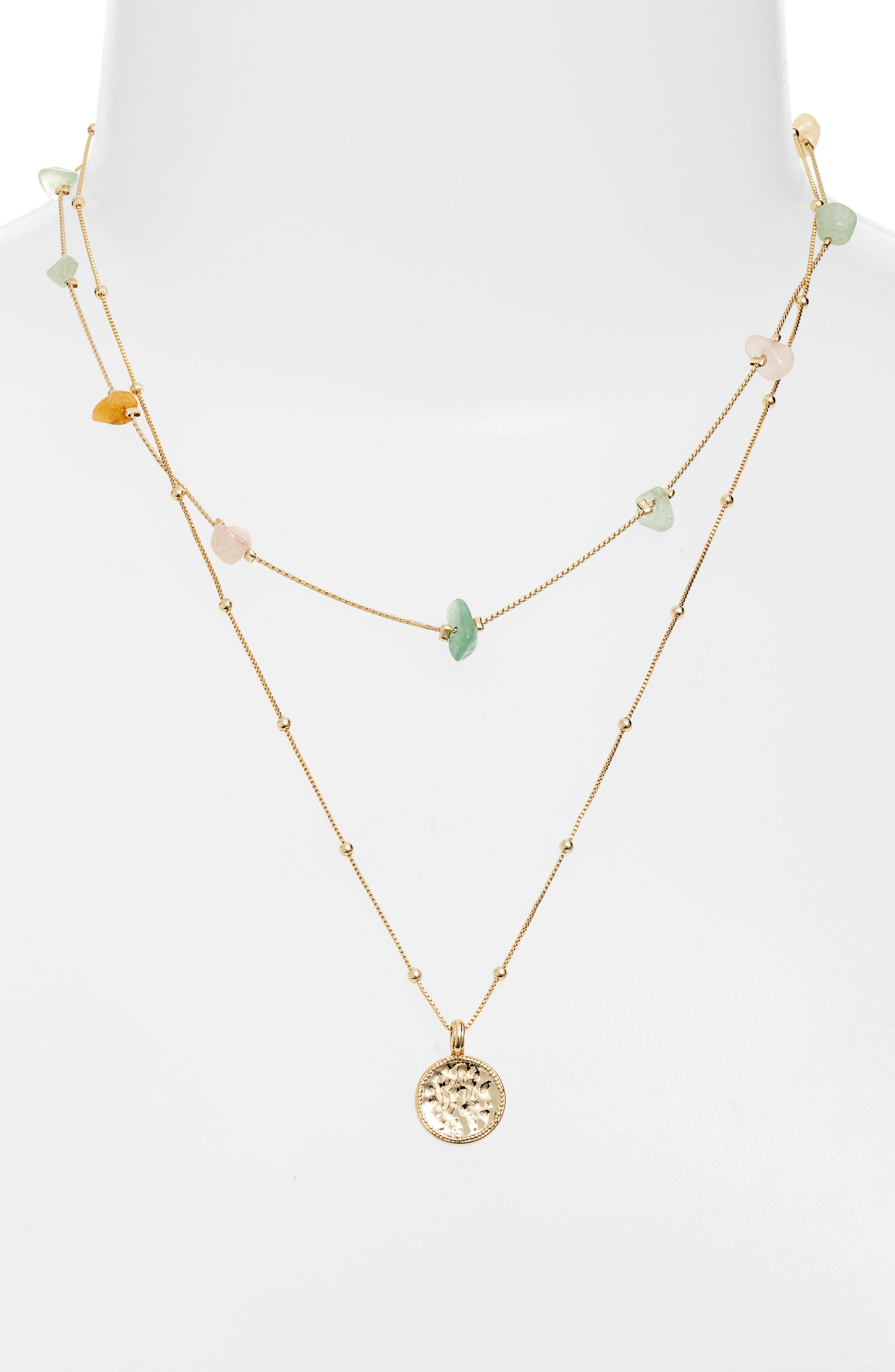 Coin Pendant Layered Necklace | Nordstrom