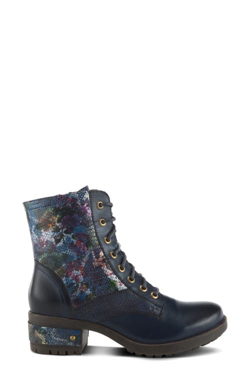 Shop L'artiste By Spring Step Marty-met Bootie In Navy Multi