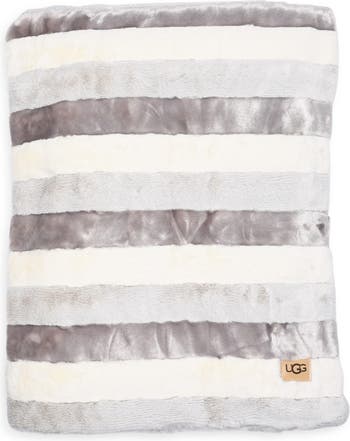 UGG Breton Faux Shearling Throw Blanket Nordstromrack