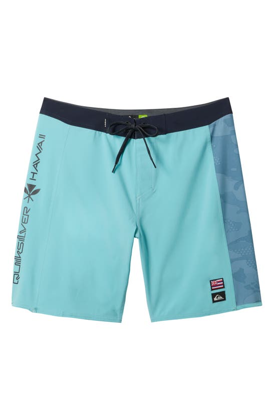 Shop Quiksilver Surfsilk Hawaii Arch Board Shorts In Marine Blue