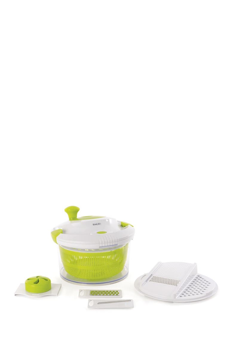 BERGHOFF INTERNATIONAL Salad Slicer & Spinner Set, Main, color, GREEN, WHITE