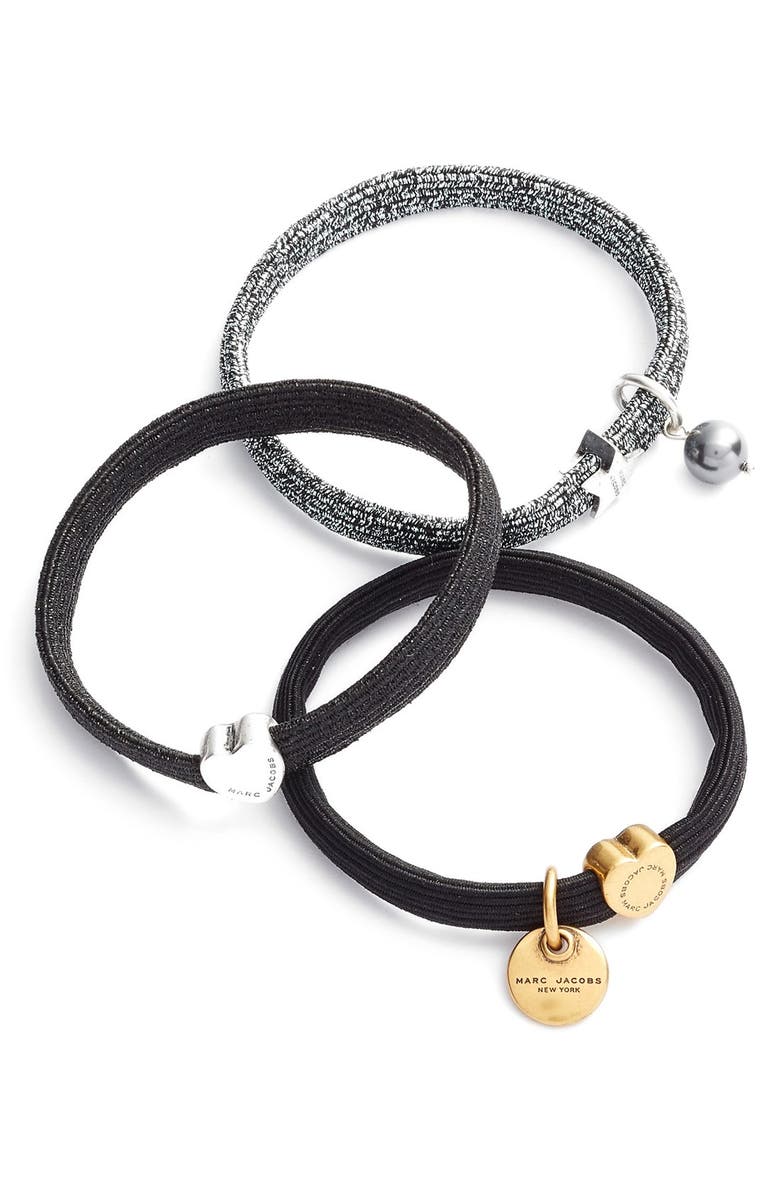 Marc Jacobs Charm Ponytail Holders Set Of 3 Nordstrom