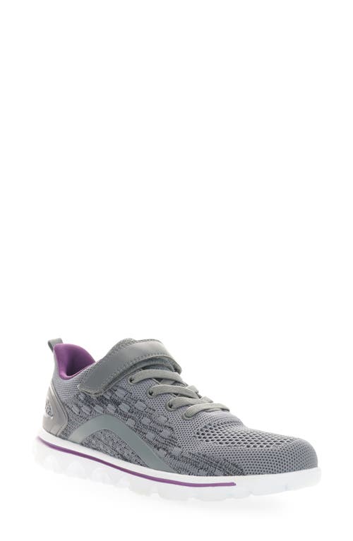 Shop Propét Travelactiv Axial Fx Sneaker In Grey/purple