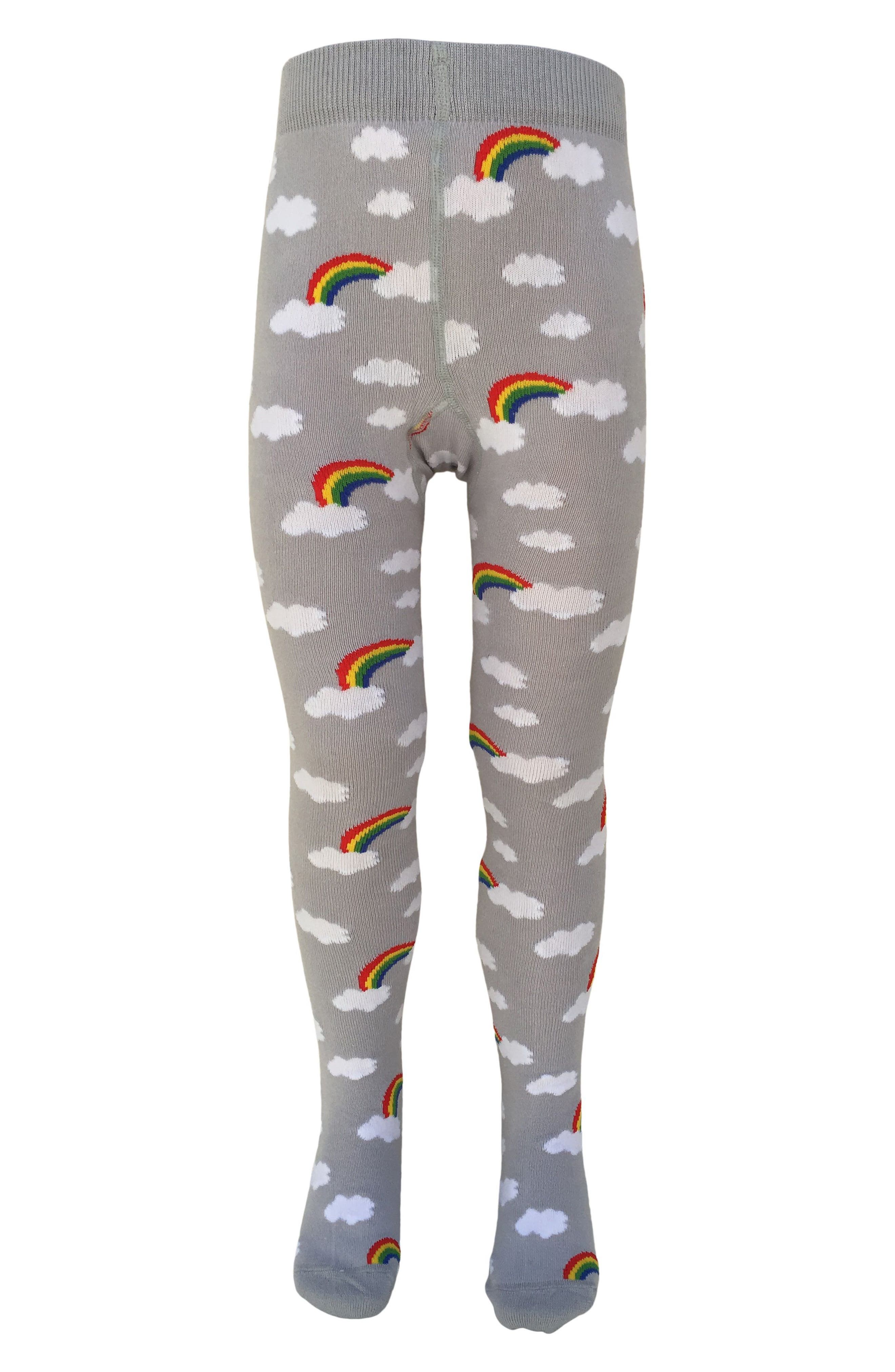 baby rainbow tights