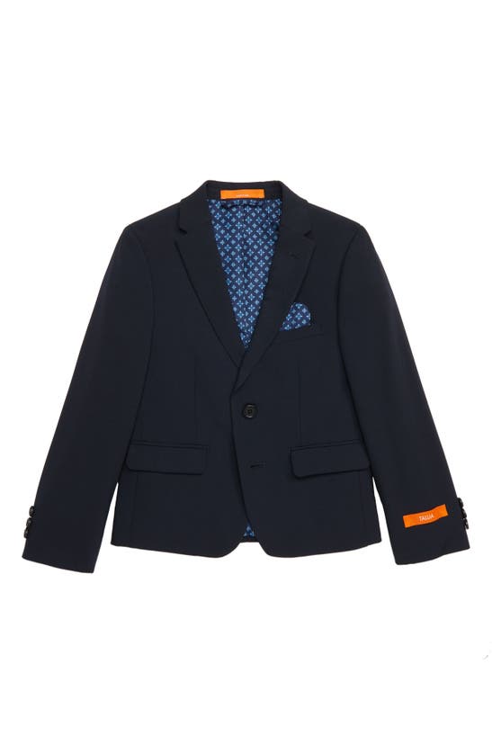 Tallia Solid Wool Blend Sport Coat In Navy