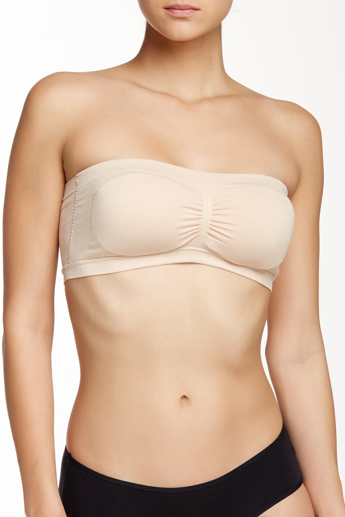 white bandeau bralette