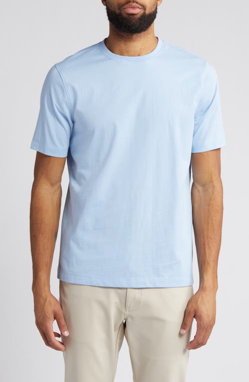 Solid Pima Cotton T-Shirt in Sky Blue